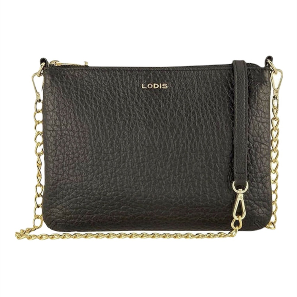 Lodis Emily 5 in 1 convertible leather black bag